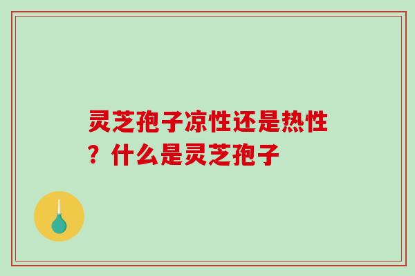 灵芝孢子凉性还是热性?什么是灵芝孢子-第1张图片-破壁灵芝孢子粉研究指南 灵芝孢子凉性还是热性?什么是灵芝孢子-第1张图片-破壁灵芝孢子粉研究指南
