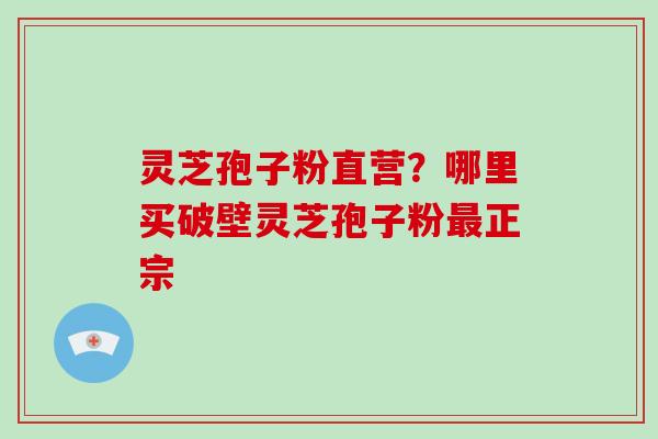 灵芝孢子粉直营?哪里买破壁灵芝孢子粉最正宗-第1张图片-破壁灵芝孢子粉研究指南 灵芝孢子粉直营?哪里买破壁灵芝孢子粉最正宗-第1张图片-破壁灵芝孢子粉研究指南