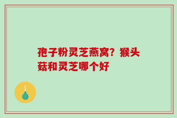 孢子粉灵芝燕窝?猴头菇和灵芝哪个好-第1张图片-破壁灵芝孢子粉研究指南 孢子粉灵芝燕窝?猴头菇和灵芝哪个好-第1张图片-破壁灵芝孢子粉研究指南