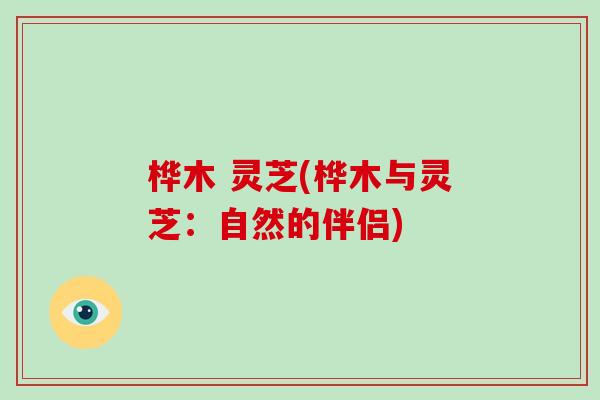桦木 灵芝(桦木与灵芝:自然的伴侣)-第1张图片-破壁灵芝孢子粉研究指南 桦木 灵芝(桦木与灵芝:自然的伴侣)-第1张图片-破壁灵芝孢子粉研究指南