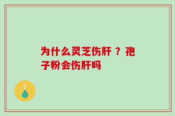 为什么灵芝伤肝 ?孢子粉会伤肝吗-第1张图片-破壁灵芝孢子粉研究指南 为什么灵芝伤肝 ?孢子粉会伤肝吗-第1张图片-破壁灵芝孢子粉研究指南