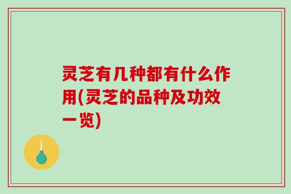 灵芝有几种都有什么作用(灵芝的品种及功效一览)-第1张图片-破壁灵芝孢子粉研究指南 灵芝有几种都有什么作用(灵芝的品种及功效一览)-第1张图片-破壁灵芝孢子粉研究指南