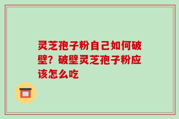 灵芝孢子粉自己如何破壁?破壁灵芝孢子粉应该怎么吃-第1张图片-破壁灵芝孢子粉研究指南 灵芝孢子粉自己如何破壁?破壁灵芝孢子粉应该怎么吃-第1张图片-破壁灵芝孢子粉研究指南