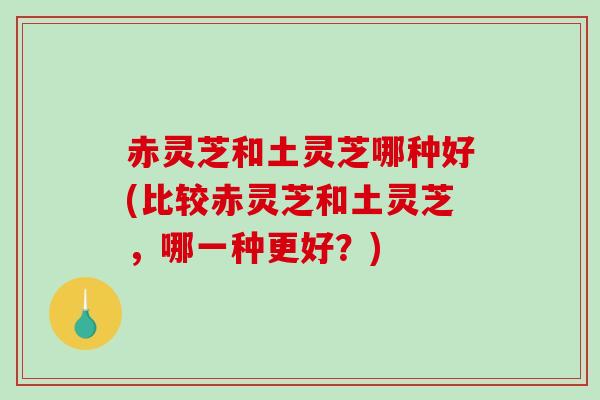 赤灵芝和土灵芝哪种好(比较赤灵芝和土灵芝,哪一种更好?)-第1张图片-破壁灵芝孢子粉研究指南 赤灵芝和土灵芝哪种好(比较赤灵芝和土灵芝,哪一种更好?)-第1张图片-破壁灵芝孢子粉研究指南