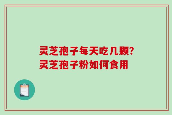 灵芝孢子每天吃几颗?灵芝孢子粉如何食用-第1张图片-破壁灵芝孢子粉研究指南 灵芝孢子每天吃几颗?灵芝孢子粉如何食用-第1张图片-破壁灵芝孢子粉研究指南