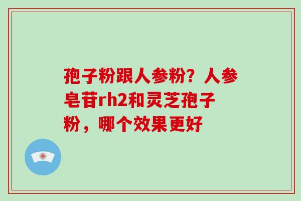 孢子粉跟人参粉?人参皂苷rh2和灵芝孢子粉,哪个效果更好-第1张图片-破壁灵芝孢子粉研究指南 孢子粉跟人参粉?人参皂苷rh2和灵芝孢子粉,哪个效果更好-第1张图片-破壁灵芝孢子粉研究指南