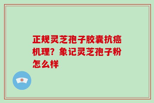正规灵芝孢子胶囊抗癌机理?象记灵芝孢子粉怎么样-第1张图片-破壁灵芝孢子粉研究指南 正规灵芝孢子胶囊抗癌机理?象记灵芝孢子粉怎么样-第1张图片-破壁灵芝孢子粉研究指南