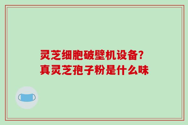 灵芝细胞破壁机设备?真灵芝孢子粉是什么味-第1张图片-破壁灵芝孢子粉研究指南 灵芝细胞破壁机设备?真灵芝孢子粉是什么味-第1张图片-破壁灵芝孢子粉研究指南
