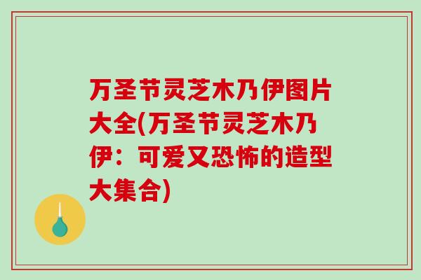 万圣节灵芝木乃伊图片大全(万圣节灵芝木乃伊:可爱又恐怖的造型大集合)-第1张图片-破壁灵芝孢子粉研究指南 万圣节灵芝木乃伊图片大全(万圣节灵芝木乃伊:可爱又恐怖的造型大集合)-第1张图片-破壁灵芝孢子粉研究指南