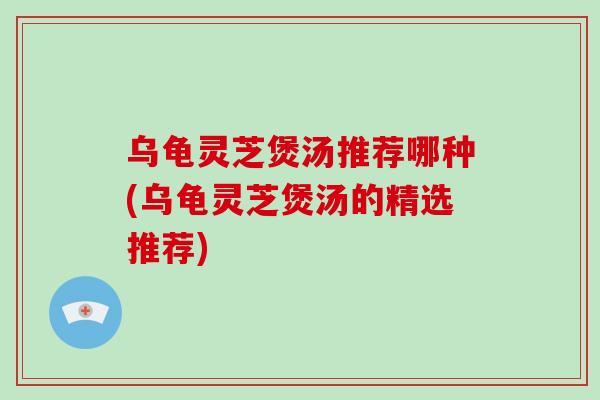 乌龟灵芝煲汤推荐哪种(乌龟灵芝煲汤的精选推荐)-第1张图片-破壁灵芝孢子粉研究指南 乌龟灵芝煲汤推荐哪种(乌龟灵芝煲汤的精选推荐)-第1张图片-破壁灵芝孢子粉研究指南