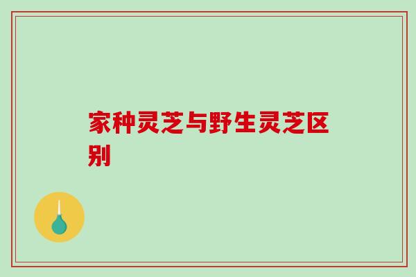 家种灵芝与野生灵芝区别-第1张图片-破壁灵芝孢子粉研究指南