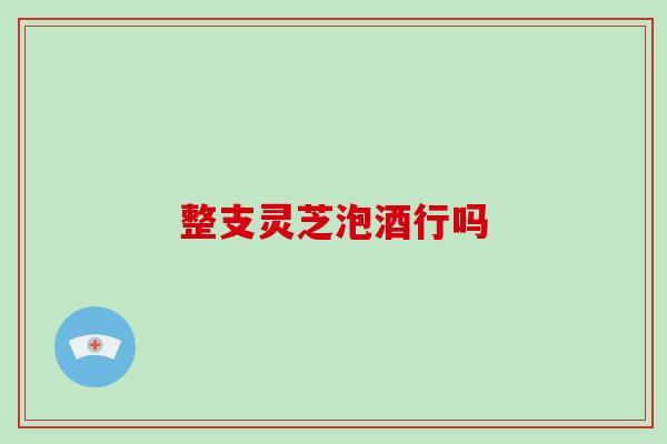 整支灵芝泡酒行吗-第1张图片-破壁灵芝孢子粉研究指南 整支灵芝泡酒行吗-第1张图片-破壁灵芝孢子粉研究指南