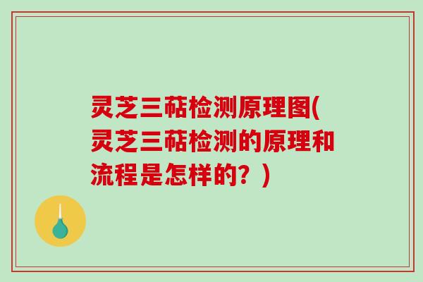 灵芝三萜检测原理图(灵芝三萜检测的原理和流程是怎样的?)-第1张图片-破壁灵芝孢子粉研究指南 灵芝三萜检测原理图(灵芝三萜检测的原理和流程是怎样的?)-第1张图片-破壁灵芝孢子粉研究指南
