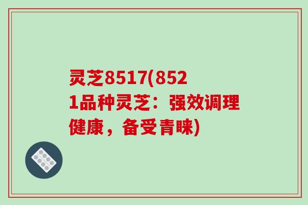 灵芝8517(8521品种灵芝:强效调理健康,备受青睐)-第1张图片-破壁灵芝孢子粉研究指南 灵芝8517(8521品种灵芝:强效调理健康,备受青睐)-第1张图片-破壁灵芝孢子粉研究指南