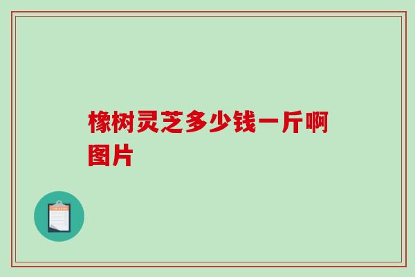 橡树灵芝多少钱一斤啊图片-第1张图片-破壁灵芝孢子粉研究指南 橡树灵芝多少钱一斤啊图片-第1张图片-破壁灵芝孢子粉研究指南