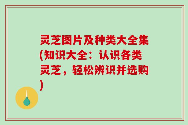 灵芝图片及种类大全集(知识大全：认识各类灵芝，轻松辨识并选购)-第1张图片-破壁灵芝孢子粉研究指南