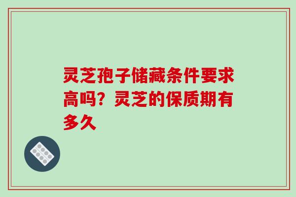 灵芝孢子储藏条件要求高吗？灵芝的保质期有多久-第1张图片-破壁灵芝孢子粉研究指南