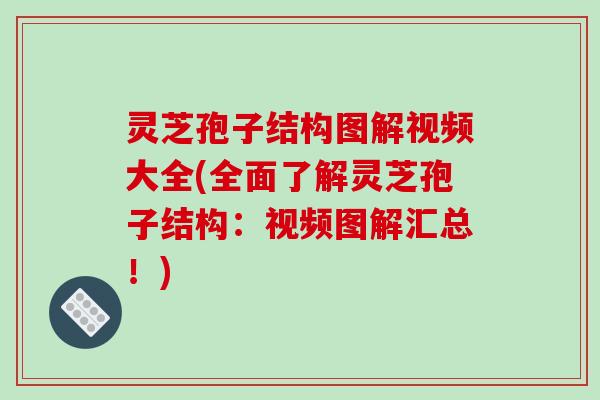 灵芝孢子结构图解视频大全(全面了解灵芝孢子结构:视频图解汇总!)-第1张图片-破壁灵芝孢子粉研究指南 灵芝孢子结构图解视频大全(全面了解灵芝孢子结构:视频图解汇总!)-第1张图片-破壁灵芝孢子粉研究指南