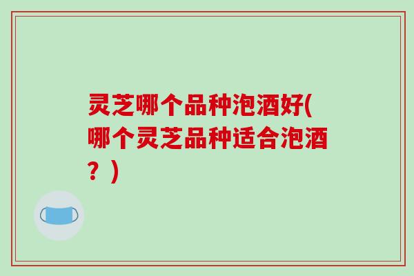 灵芝哪个品种泡酒好(哪个灵芝品种适合泡酒？)-第1张图片-破壁灵芝孢子粉研究指南
