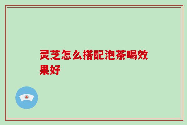 灵芝怎么搭配泡茶喝效果好-第1张图片-破壁灵芝孢子粉研究指南