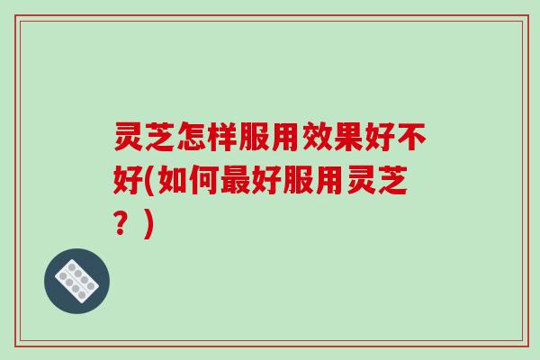 灵芝怎样服用效果好不好(如何最好服用灵芝?)-第1张图片-破壁灵芝孢子粉研究指南 灵芝怎样服用效果好不好(如何最好服用灵芝?)-第1张图片-破壁灵芝孢子粉研究指南