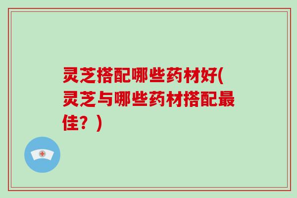 灵芝搭配哪些药材好(灵芝与哪些药材搭配最佳?)-第1张图片-破壁灵芝孢子粉研究指南 灵芝搭配哪些药材好(灵芝与哪些药材搭配最佳?)-第1张图片-破壁灵芝孢子粉研究指南