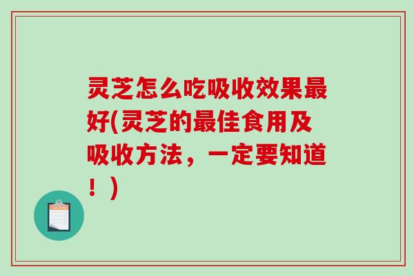 灵芝怎么吃吸收效果最好(灵芝的最佳食用及吸收方法,一定要知道!)-第1张图片-破壁灵芝孢子粉研究指南 灵芝怎么吃吸收效果最好(灵芝的最佳食用及吸收方法,一定要知道!)-第1张图片-破壁灵芝孢子粉研究指南