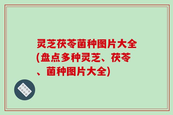 灵芝茯苓菌种图片大全(盘点多种灵芝、茯苓、菌种图片大全)-第1张图片-破壁灵芝孢子粉研究指南 灵芝茯苓菌种图片大全(盘点多种灵芝、茯苓、菌种图片大全)-第1张图片-破壁灵芝孢子粉研究指南