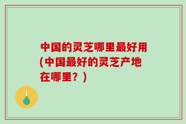中国的灵芝哪里最好用(中国最好的灵芝产地在哪里?)-第1张图片-破壁灵芝孢子粉研究指南 中国的灵芝哪里最好用(中国最好的灵芝产地在哪里?)-第1张图片-破壁灵芝孢子粉研究指南