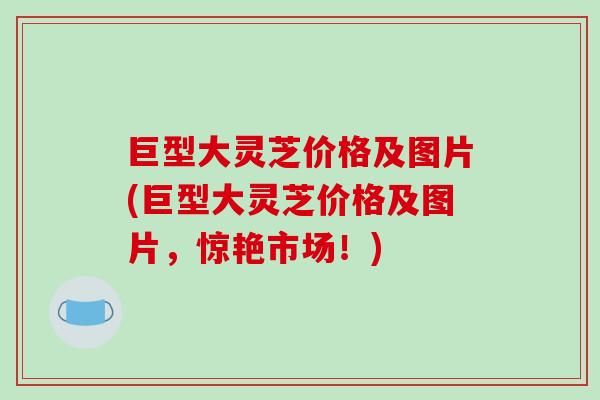 巨型大灵芝价格及图片(巨型大灵芝价格及图片,惊艳市场!)-第1张图片-破壁灵芝孢子粉研究指南 巨型大灵芝价格及图片(巨型大灵芝价格及图片,惊艳市场!)-第1张图片-破壁灵芝孢子粉研究指南