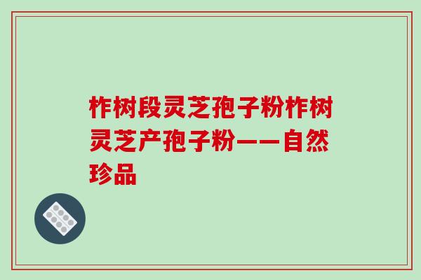 柞树段灵芝孢子粉柞树灵芝产孢子粉——自然珍品-第1张图片-破壁灵芝孢子粉研究指南 柞树段灵芝孢子粉柞树灵芝产孢子粉——自然珍品-第1张图片-破壁灵芝孢子粉研究指南