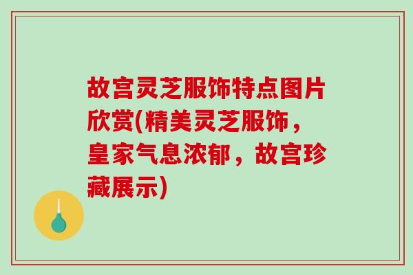 故宫灵芝服饰特点图片欣赏(精美灵芝服饰，皇家气息浓郁，故宫珍藏展示)-第1张图片-破壁灵芝孢子粉研究指南