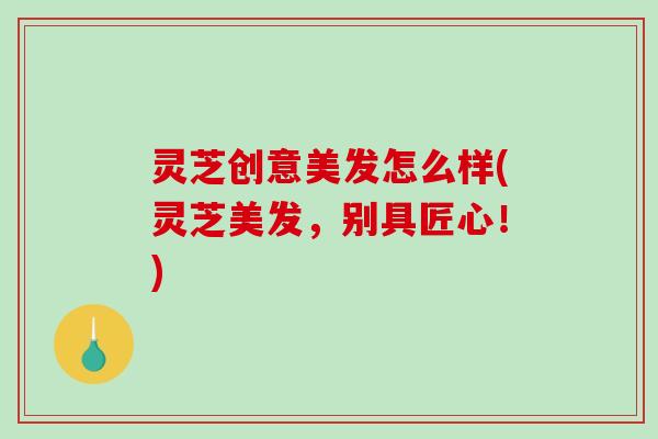 灵芝创意美发怎么样(灵芝美发,别具匠心!)-第1张图片-破壁灵芝孢子粉研究指南 灵芝创意美发怎么样(灵芝美发,别具匠心!)-第1张图片-破壁灵芝孢子粉研究指南