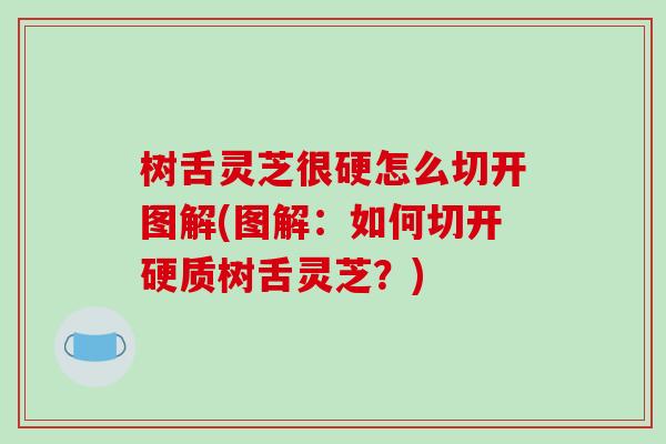 树舌灵芝很硬怎么切开图解(图解：如何切开硬质树舌灵芝？)-第1张图片-破壁灵芝孢子粉研究指南