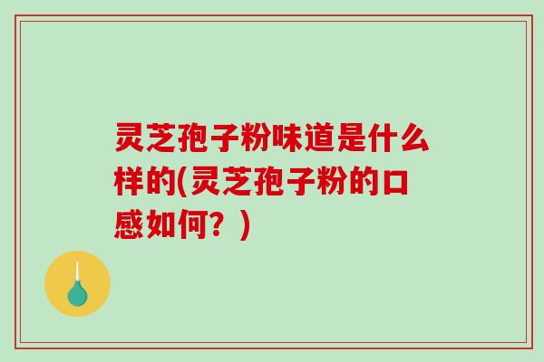 灵芝孢子粉味道是什么样的(灵芝孢子粉的口感如何？)-第1张图片-破壁灵芝孢子粉研究指南