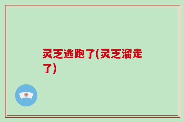 灵芝逃跑了(灵芝溜走了)-第1张图片-破壁灵芝孢子粉研究指南 灵芝逃跑了(灵芝溜走了)-第1张图片-破壁灵芝孢子粉研究指南
