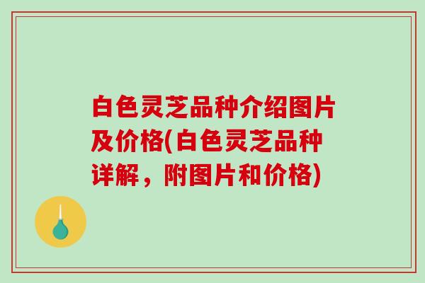 白色灵芝品种介绍图片及价格(白色灵芝品种详解，附图片和价格)-第1张图片-破壁灵芝孢子粉研究指南
