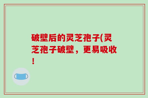 破壁后的灵芝孢子(灵芝孢子破壁,更易吸收!-第1张图片-破壁灵芝孢子粉研究指南 破壁后的灵芝孢子(灵芝孢子破壁,更易吸收!-第1张图片-破壁灵芝孢子粉研究指南