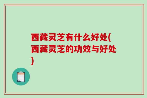 西藏灵芝有什么好处(西藏灵芝的功效与好处)-第1张图片-破壁灵芝孢子粉研究指南 西藏灵芝有什么好处(西藏灵芝的功效与好处)-第1张图片-破壁灵芝孢子粉研究指南