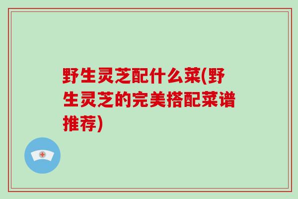 野生灵芝配什么菜(野生灵芝的完美搭配菜谱推荐)-第1张图片-破壁灵芝孢子粉研究指南