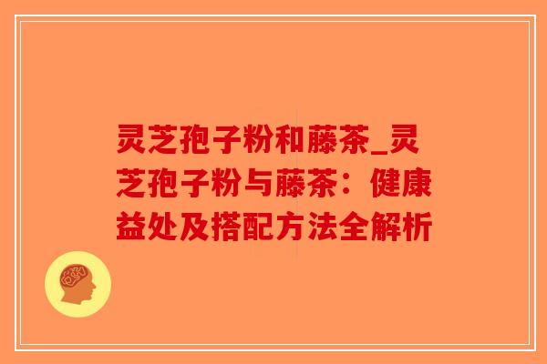 灵芝孢子粉和藤茶_灵芝孢子粉与藤茶：健康益处及搭配方法全解析-第1张图片-破壁灵芝孢子粉研究指南