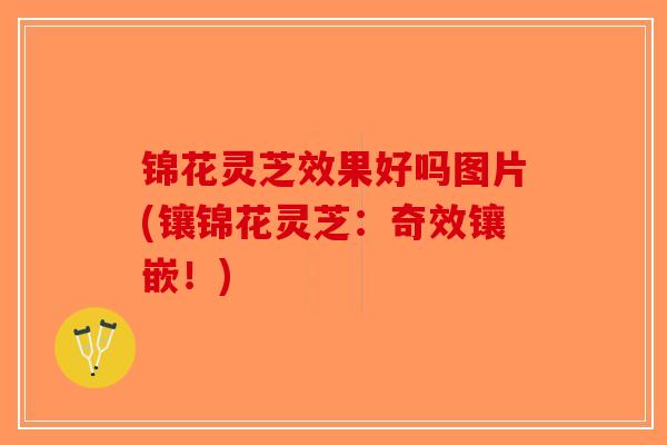 锦花灵芝效果好吗图片(镶锦花灵芝：奇效镶嵌！)-第1张图片-破壁灵芝孢子粉研究指南