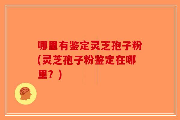 哪里有鉴定灵芝孢子粉(灵芝孢子粉鉴定在哪里?)-第1张图片-破壁灵芝孢子粉研究指南 哪里有鉴定灵芝孢子粉(灵芝孢子粉鉴定在哪里?)-第1张图片-破壁灵芝孢子粉研究指南