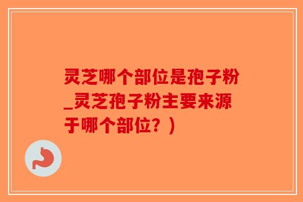 灵芝哪个部位是孢子粉_灵芝孢子粉主要来源于哪个部位?)-第1张图片-破壁灵芝孢子粉研究指南 灵芝哪个部位是孢子粉_灵芝孢子粉主要来源于哪个部位?)-第1张图片-破壁灵芝孢子粉研究指南