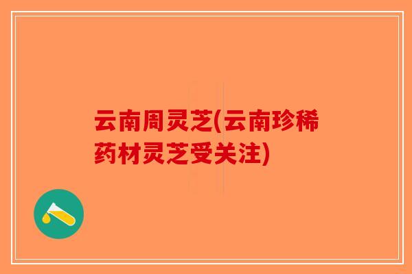 云南周灵芝(云南珍稀药材灵芝受关注)-第1张图片-破壁灵芝孢子粉研究指南 云南周灵芝(云南珍稀药材灵芝受关注)-第1张图片-破壁灵芝孢子粉研究指南