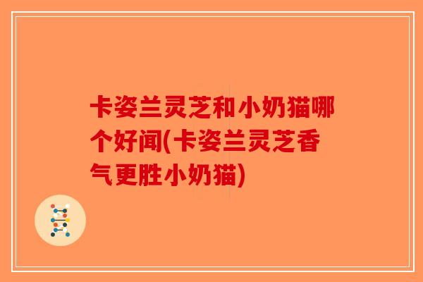 卡姿兰灵芝和小奶猫哪个好闻(卡姿兰灵芝香气更胜小奶猫)-第1张图片-破壁灵芝孢子粉研究指南