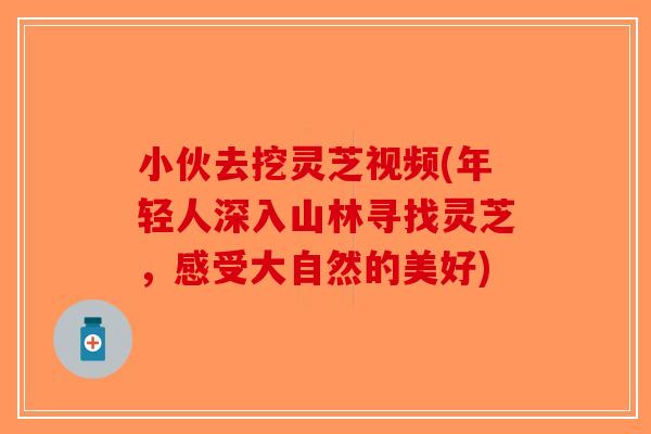 小伙去挖灵芝视频(年轻人深入山林寻找灵芝,感受大自然的美好)-第1张图片-破壁灵芝孢子粉研究指南 小伙去挖灵芝视频(年轻人深入山林寻找灵芝,感受大自然的美好)-第1张图片-破壁灵芝孢子粉研究指南