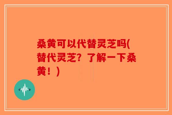 桑黄可以代替灵芝吗(替代灵芝？了解一下桑黄！)-第1张图片-破壁灵芝孢子粉研究指南