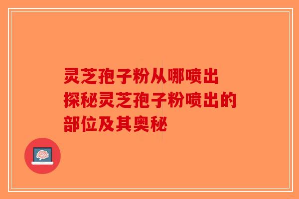 灵芝孢子粉从哪喷出 探秘灵芝孢子粉喷出的部位及其奥秘-第1张图片-破壁灵芝孢子粉研究指南