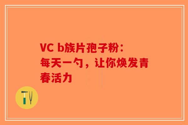 VC b族片孢子粉：每天一勺，让你焕发青春活力-第1张图片-破壁灵芝孢子粉研究指南